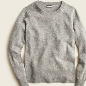 J.Crew Heather Gray Cashmere Crewneck Sweater // only worn once